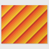 Oranje geel Happy Birthday Giftwrap Naam toevoegen Cadeaupapier (Vlak)