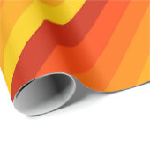 Oranje geel Happy Birthday Giftwrap Naam toevoegen Cadeaupapier (Rol Hoek)