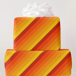 Oranje geel Happy Birthday Giftwrap Naam toevoegen Cadeaupapier