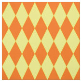 Oranje Geel Harlekijn Geruit Ontwerp Stof (Swatch)