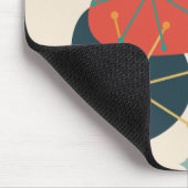 Oranje, Geel, Houtskool Mid-Century Abstract Muismat (Hoek)