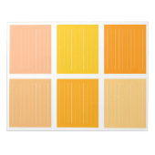 Oranje geel kleurenblok notitieblok (Voorkant)