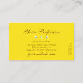 Oranje Geel Melkdiamant Moderne Visitekaartje (Achterkant)