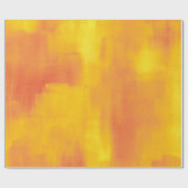 Oranje geel modern Abstract Cadeaupapier (Vlak)