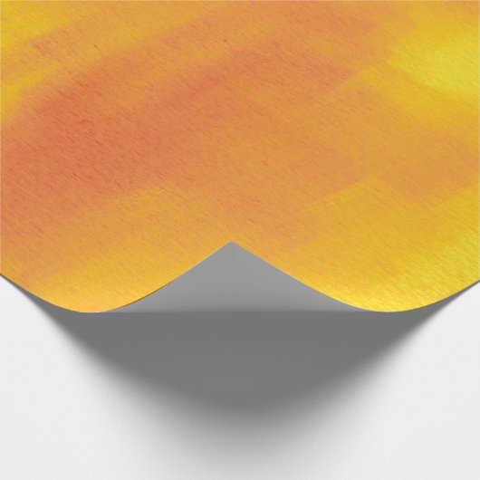 Oranje geel modern Abstract Cadeaupapier (Hoek)