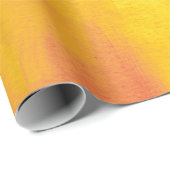 Oranje geel modern Abstract Cadeaupapier (Rol Hoek)