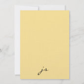 Oranje geel mooie zonsondergang platteland bruilof kaart (Achterkant)