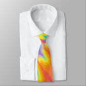 Oranje Geel Paarse Tie Dye | Levendig Retro Stropdas (Gebonden)