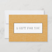 Oranje geel | Plain Elegant Linen look Chic (Voorkant)