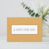 Oranje geel | Plain Elegant Linen look Chic (Staand voorkant)