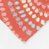 oranje geel roze blauw Concentric Hearts Regenboog Fleece Deken (Hoek)