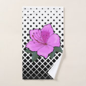 Oranje & Geel & Roze Bloemen op een Trellis Bad Handdoek (Handdoek)