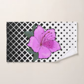 Oranje & Geel & Roze Bloemen op een Trellis Bad Handdoek (Handdoek)