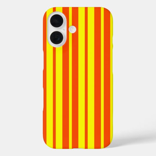 Oranje geel Stijlvol Strepen Patroonontwerp Case-Mate iPhone Case (Achterkant)