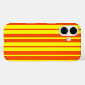 Oranje geel Stijlvol Strepen Patroonontwerp Case-Mate iPhone Case (Achterkant (horizontaal))
