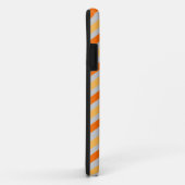 Oranje geel stripe patroon aangepaste naam persoon Case-Mate iPhone case (Achterkant/rechts)