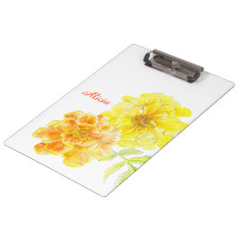 Oranje geel tekenklembord klembord