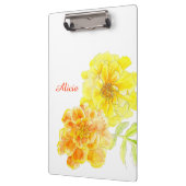 Oranje geel tekenklembord klembord (Links)