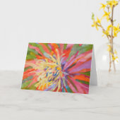 Oranje geel tropische exotische bloei kaart (Gele Bloem)