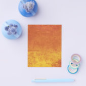 ORANJE GEEL VERWIJDERDE GRUNGE ACHTERGRONDTEXTURE FLYER (Enkel)