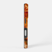 ORANJE GEEL WITTE HERFST ANEMONE PAPAVER BLOEMEN iPhone 16 HOESJE (Rechterkant)