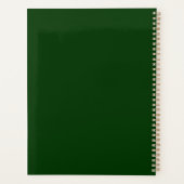 Oranje geel zaaien zonnebloem kunst planner (Achterkant)