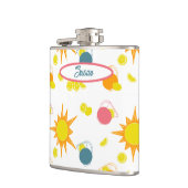 Oranje Geel Zonnezuur Blauwgroen Roze limonadegips Heupfles (Links)