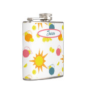 Oranje Geel Zonnezuur Blauwgroen Roze limonadegips Heupfles (Rechts)