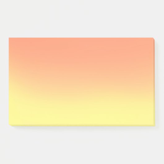 Oranje geel zonsondergang ombre post-it® notes (Voorkant)