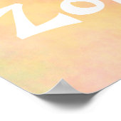 Oranje Geen-roddel Zone Poster (Hoek)