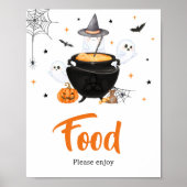 Oranje geest Halloween Baby is het brouwen van voe Poster (Voorkant)