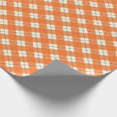 Oranje gegoten restanten / ompakken cadeaupapier (Hoek)