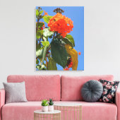 Oranje geigerboom canvas afdruk (Insitu (Woonkamer))