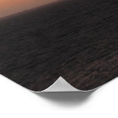 Oranje gekleurde hemel poster (Hoek)