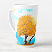 "Oranje gekleurde Natuur" Kutfoto. Bestel nu Latte Mok (Linkerhoek)