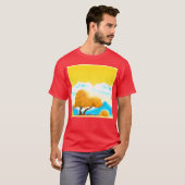 "Oranje gekleurde Natuur" Kutfoto. Bestel nu T-shirt (Voorkant volledig)