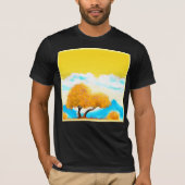 "Oranje gekleurde Natuur" Kutfoto. Bestel nu T-shirt (Voorkant)