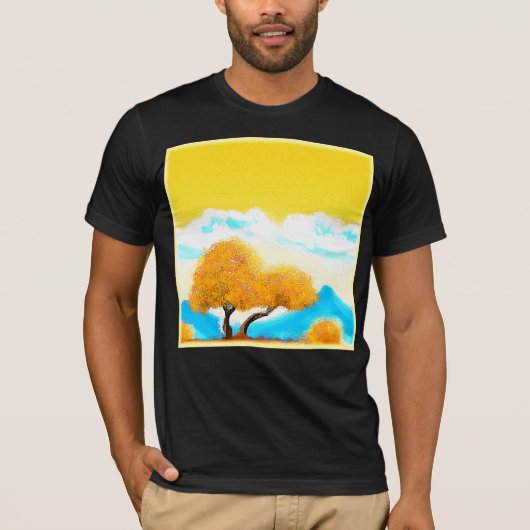 "Oranje gekleurde Natuur" Kutfoto. Bestel nu T-shirt (Voorkant)