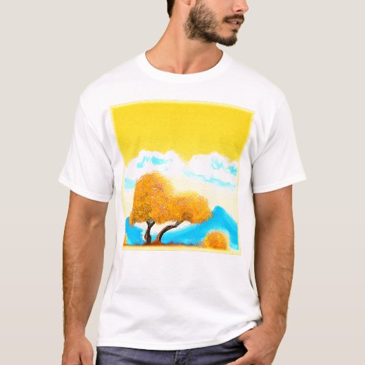 "Oranje gekleurde Natuur" Kutfoto. Bestel nu T-shirt (Voorkant)