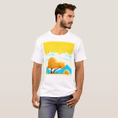 "Oranje gekleurde Natuur" Kutfoto. Bestel nu T-shirt (Voorkant volledig)