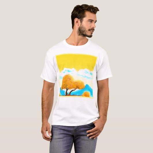 "Oranje gekleurde Natuur" Kutfoto. Bestel nu T-shirt (Voorkant volledig)