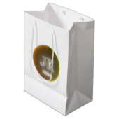 Oranje Gele 2024 Geschenktas Medium Cadeauzakje (Voorkant Gekanteld)