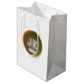 Oranje Gele 2024 Geschenktas Medium Cadeauzakje (Achterkant Gekanteld)