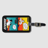 oranje gele blauwe honing Rugged Geek Comics Bagagelabel (Voorkant (horizontaal))