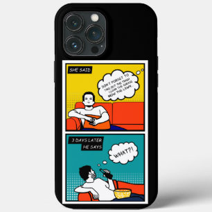 oranje gele blauwe honing Rugged Geek Comics Case-Mate iPhone Case