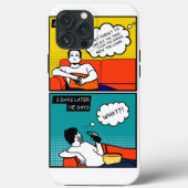 oranje gele blauwe honing Rugged Geek Comics Case-Mate iPhone Case (Achterkant)