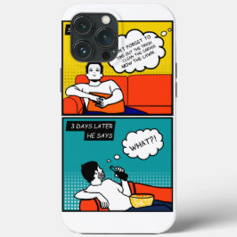 oranje gele blauwe honing Rugged Geek Comics Case-Mate iPhone Case