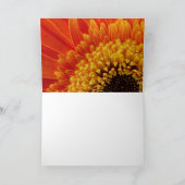 Oranje gele bloem Aantekening Kaart (Binnen)