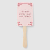 Oranje gele bloemen Chinees lijst bruiloft Handwaaier (Achterkant)