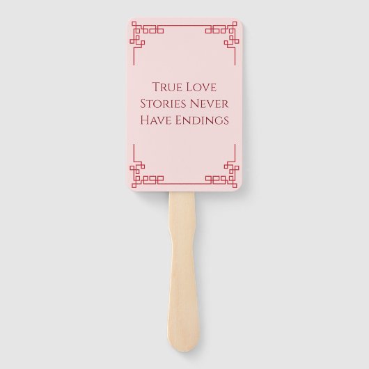 Oranje gele bloemen Chinees lijst bruiloft Handwaaier (Achterkant)